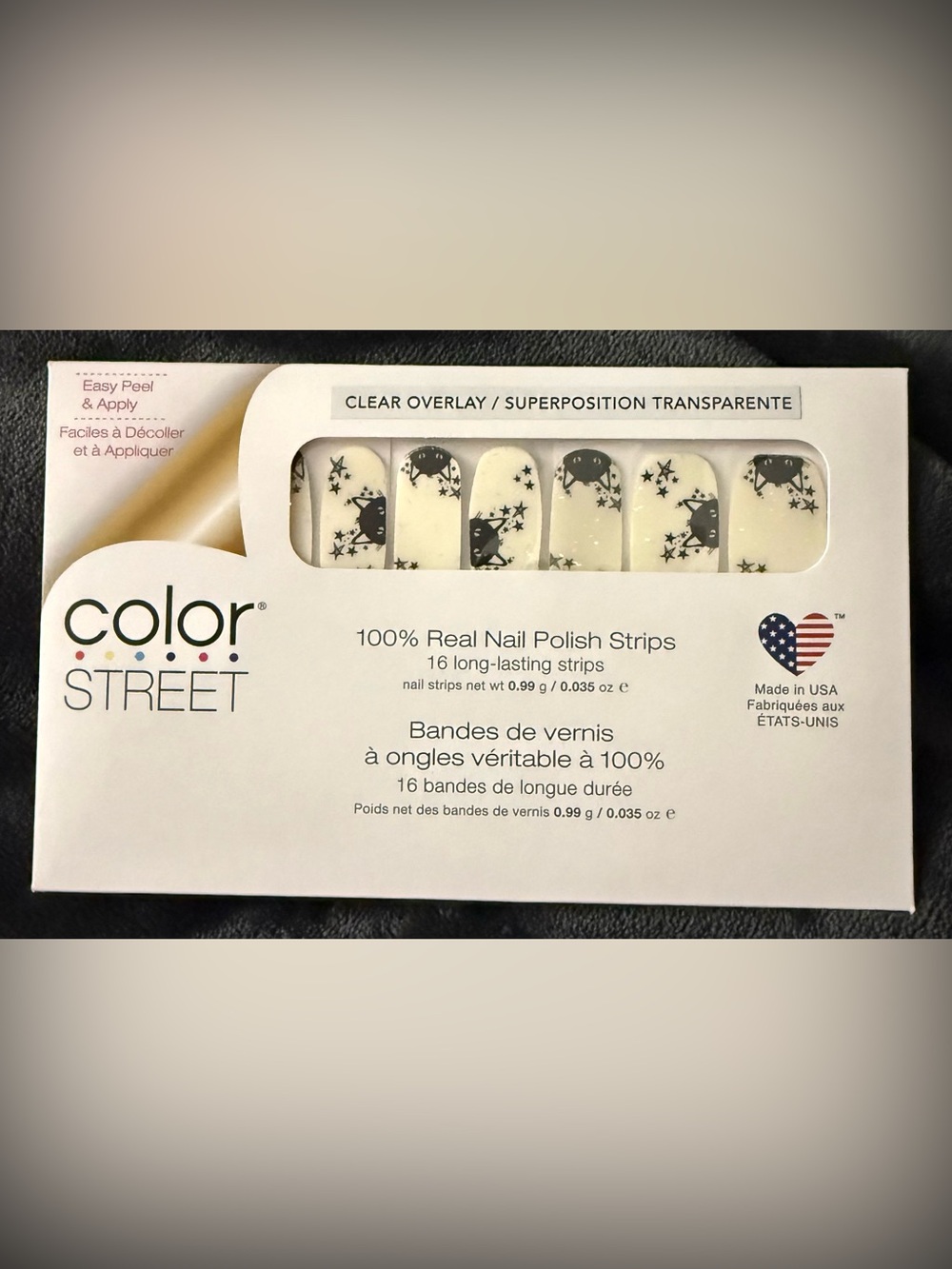 Color Street Nine Lives Clear Overlay Nail Polish Strips Brand New - Picture 3 of 5